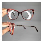 عینک فریم کائوچویی پروانه ای پلنگی     010102225