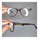 عینک فریم کائوچویی گربه ای پلنگی رنگی     010102227