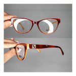 عینک فریم کائوچویی گربه ای پلنگی     010102228