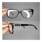 عینک فریم کائوچویی پروانه ای پلنگی    010102229