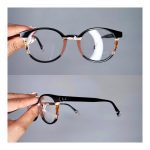 عینک فریم کائوچویی گرد کائوچویی دورنگ    010102243