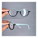 عینک فریم کائوچویی گرد دورنگ     010102244