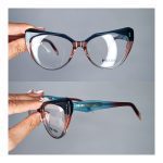 عینک فریم کائوچویی گربه ای سه رنگ     010102248