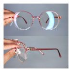 عینک فریم کائوچویی گرد دورنگ     010102268