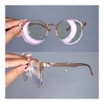 عینک فریم کائوچویی گرد دورنگ     010102290