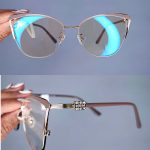 عینک فریم فلزی گربه ای     010102436