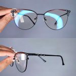 عینک فریم فلزی گربه ای    010102442