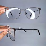 عینک فریم فلزی مستطیلی    010102446