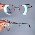 عینک فریم فلزی گربه ای      010102447