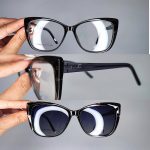 عینک فریم کائوچویی پروانه ای کاوردار        010102465