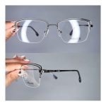 عینک نیم فریم فلزی مستطیلی      010102308