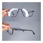 عینک نیم فریم فلزی زاویه دار         010102310