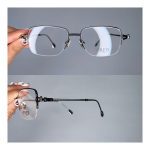 عینک نیم فریم فلزی مستطیلی     010102315