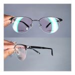 عینک نیم فریم فلزی زاویه دار            010102341