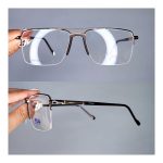 عینک نیم فریم دوپل مستطیلی دماغه یک تیکه       010102342