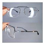 عینک نیم فریم فلزی دوپل زاویه دار      010102345