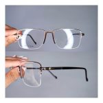 عینک نیم فریم فلزی دماغه یک تیکه      010102353