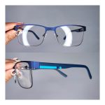 عینک فریم فلزی مستطیلی      010102364