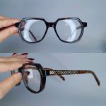 عینک فریم کائوچویی زاویه دار پلنگی ضخیم      ۰۱۰۱۰۲۴۸۰