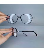 عینک فریم کائوچویی زاویه دار مربع    010101435 - Image 2