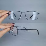 عینک فریم فلزی مستطیلی      010102525