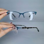 عینک نیم فریم فلزی گربه ای     010102532