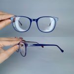 عینک فریم کائوچویی زاویه دار مربع     010102546