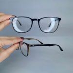 عینک فریم کائوچویی زاویه دار مربع       010102564