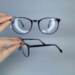 عینک فریم کائوچویی زاویه دار مربع        010102566