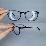 عینک فریم کائوچویی زاویه دار مربع    010102570