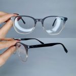 عینک فریم کائوچویی زاویه دار مربع        010102614