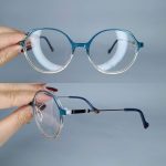 عینک فریم کائوچویی زاویه دار چندضلعی     010102625