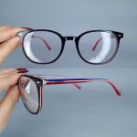 عینک فریم کائوچویی زاویه دار مربع     010102633