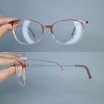 عینک فریم کائوچویی گربه ای دورنگ      010102660