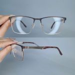 عینک فریم فلزی مستطیلی      010102662