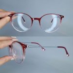 عینک فریم کائوچویی گربه ای دورنگ      010102663