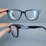 عینک فریم کائوچویی زاویه دار ضخیم       010102672