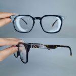 عینک فریم کائوچویی زاویه دار ضخیم      010102673