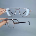 عینک فریم فلزی دوپل مستطیلی      010102675