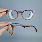 عینک فریم کائوچویی گرد دورنگ      010102692