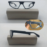 عینک فریم کائوچویی زاویه دار ضخیم مات     010102545