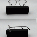 عینک فریم کائوچویی دوپل زاویه دار مات  010544