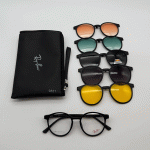 عینک چندکاوره مغناطیسی باکاورهای رنگی و فریم سبک TR90