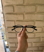 عینک فریم کائوچویی گرد چندکاوره مغناطیسی TR90 کد ۰۹۴۸ - Image 2