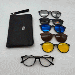 عینک چندکاوره مغناطیسی با کاورهای رنگی وفریم سبک TR90