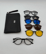 عینک چندکاوره مغناطیسی با کاورهای رنگی وفریم سبک TR90