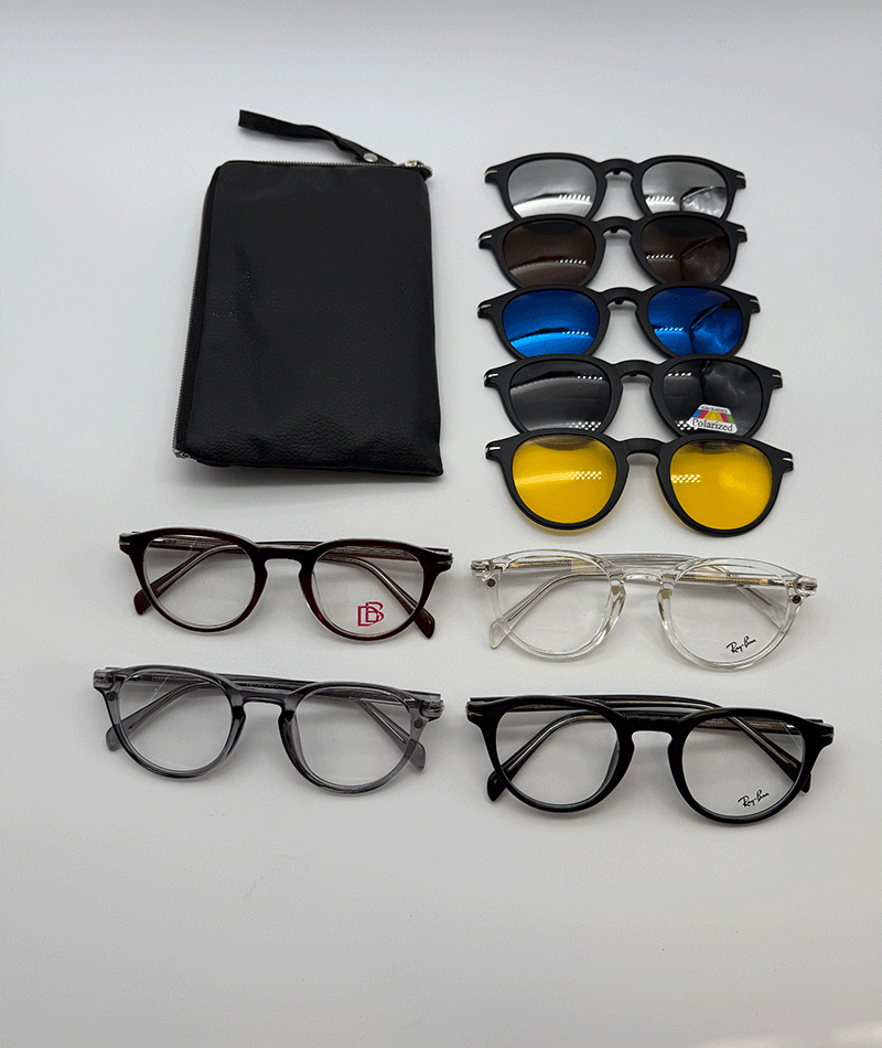 عینک چندکاوره مغناطیسی با کاورهای رنگی