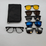 عینک چندکاوره مغناطیسی با کاورهای رنگی وفریم سبک TR90