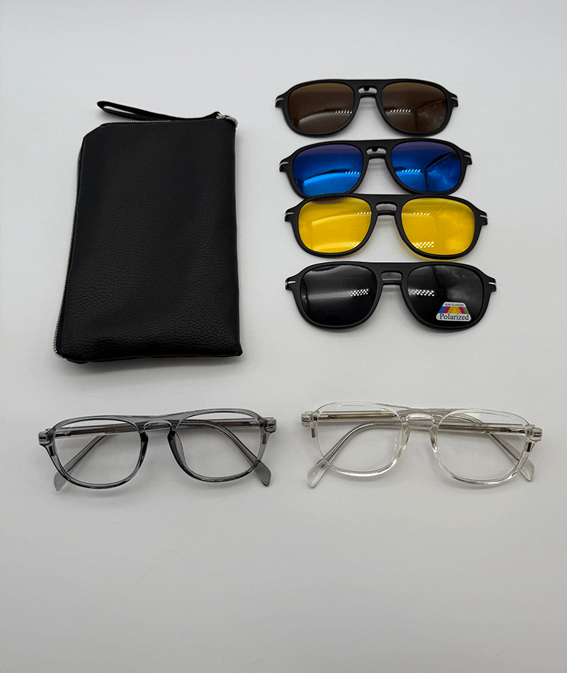 IMG_20251112_102915_514 عینک چندکاوره مغناطیسی با کاورهای رنگی