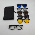 عینک چندکاوره مغناطیسی با کاورهای رنگی و فریم سبک TR90